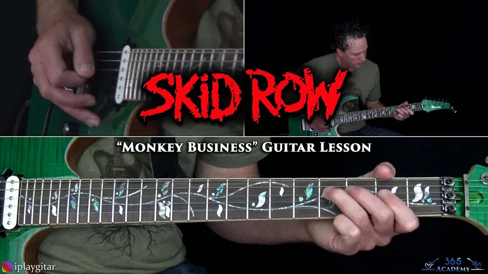 Skid Row - Monkey Business guitar lesson