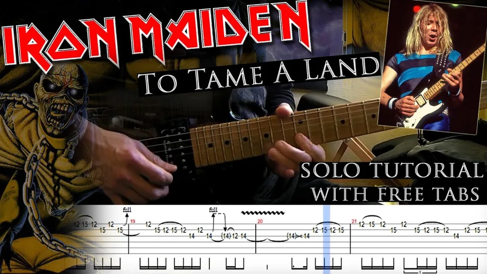 Iron Maiden - To Tame A Land Dave Murray's guitar tab