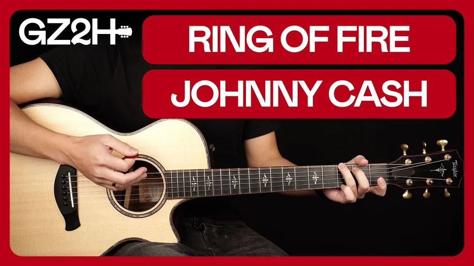 Johnny Cash - Ring Of Fire guitar lesson
