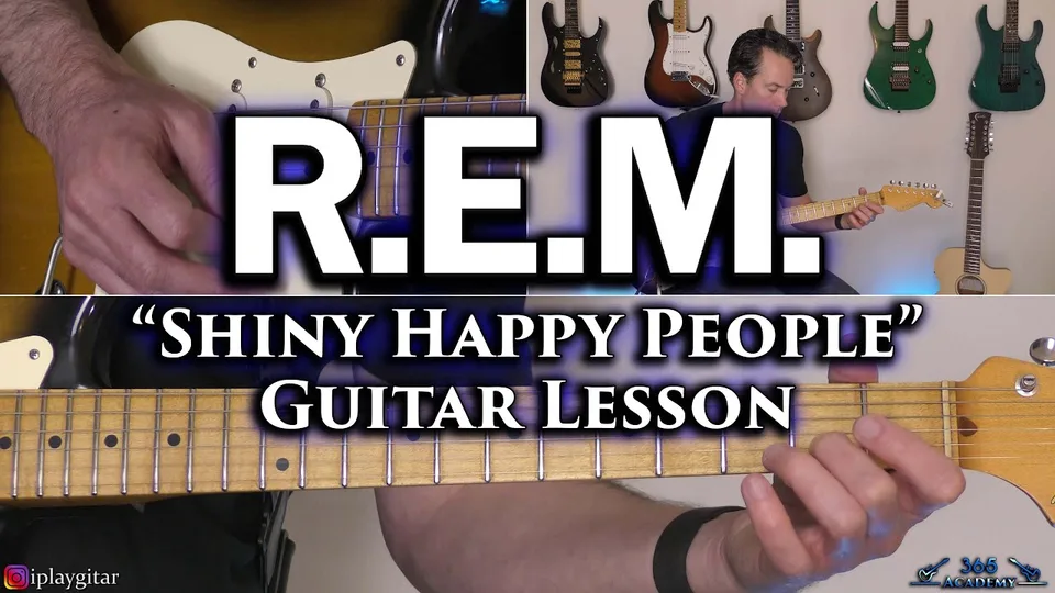 R.E.M. - Shiny Happy People guitar lesson
