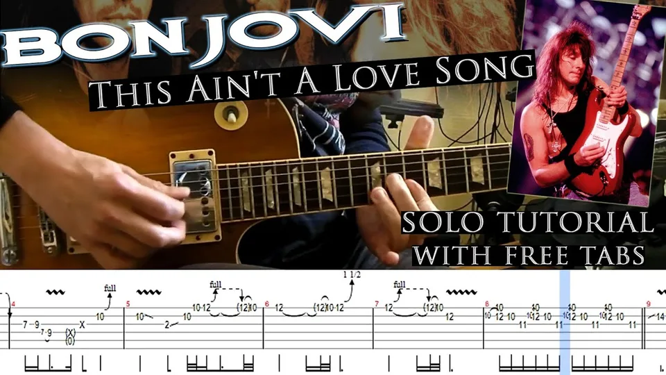 Bon Jovi - This Ain't A Love Song guitar tab