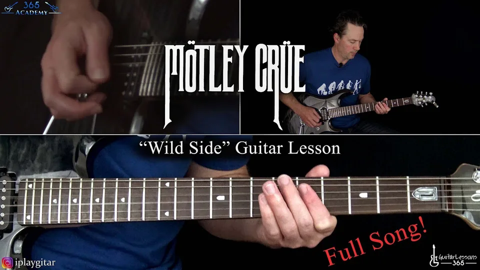 Motley Crue - Wild Side guitar lesson