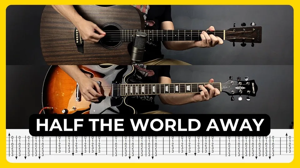 Oasis - Half The World Away guitar tab