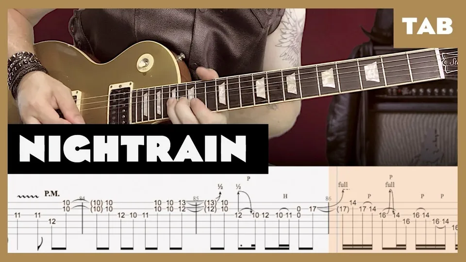 Guns N' Roses - Nightrain guitar tab