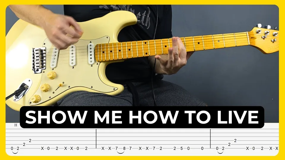 Audioslave - Show Me How To Live guitar tab