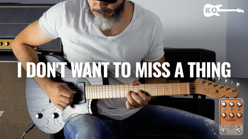 Aerosmith - I Don't Want to Miss a Thing guitar cover