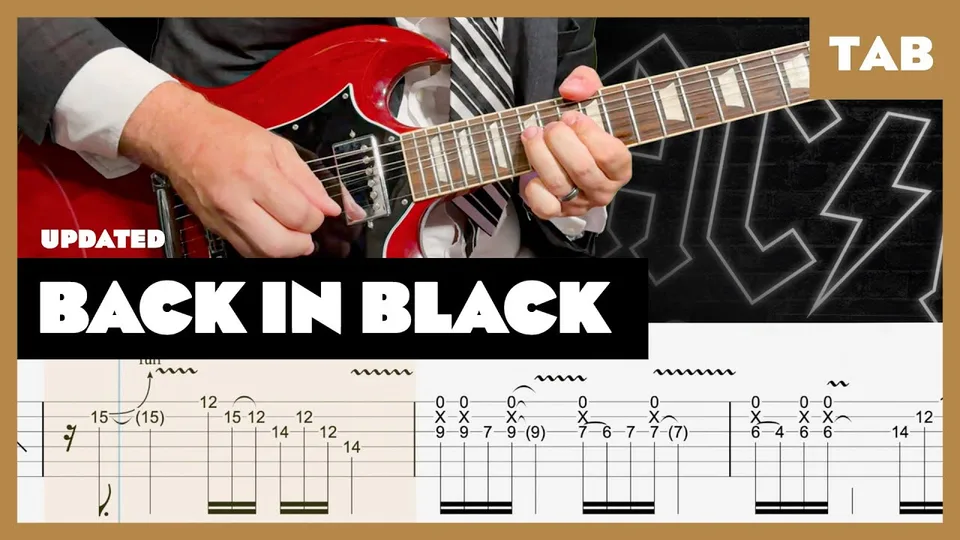 AC DC - Back in Black guitar tab