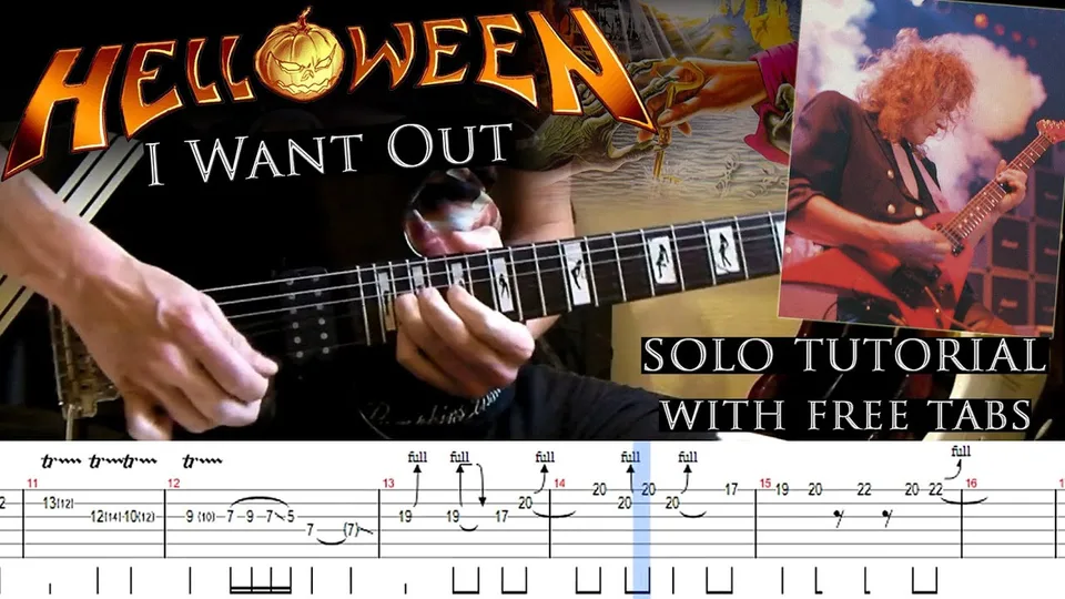 Helloween - I Want Out guitar tab