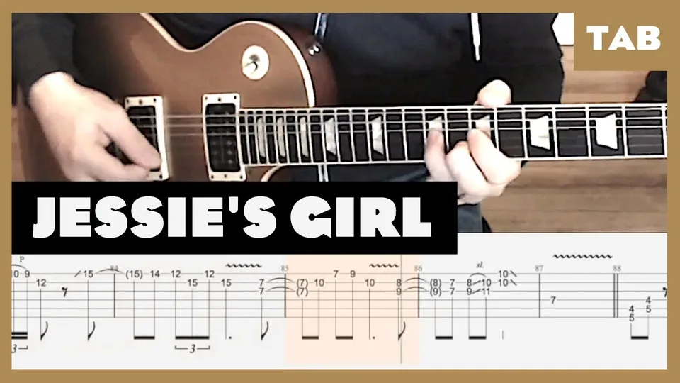 Rick Springfield - Jessie's Girl guitar tab