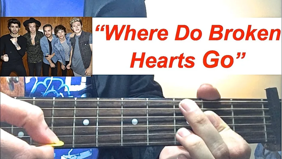 One Direction - Where Do Broken Hearts Go guitar lesson