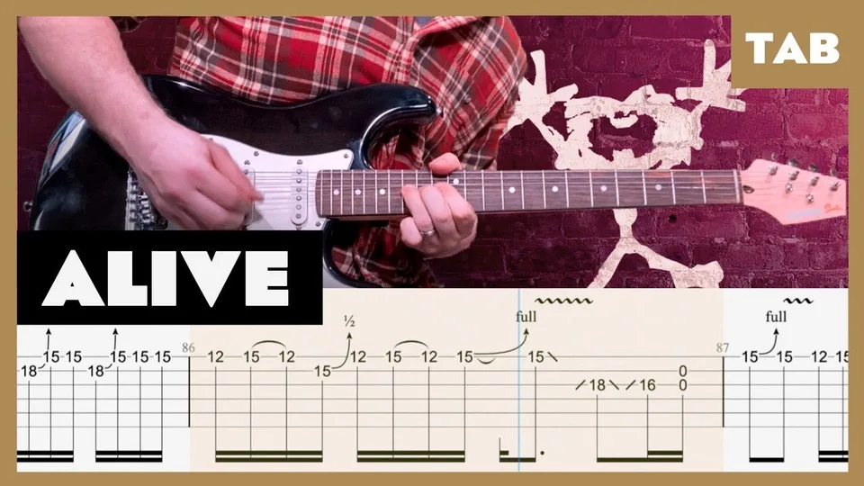 Pearl Jam - Alive guitar tab