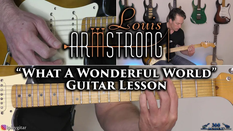 Louis Armstrong - What A Wonderful World guitar lesson