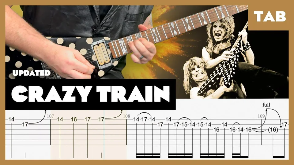 Ozzy Osbourne - Crazy Train guitar tab