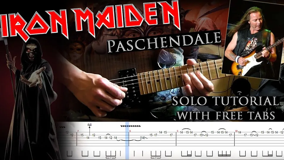 Iron Maiden - Paschendale Dave Murray's guitar tab