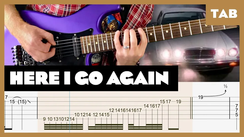 Whitesnake - Here I Go Again guitar tab