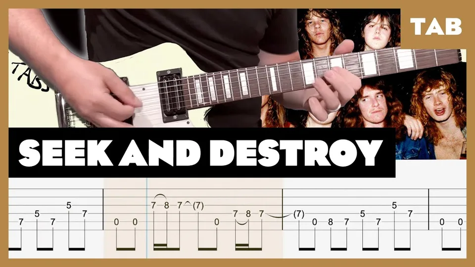 Metallica - Seek and Destroy guitar tab