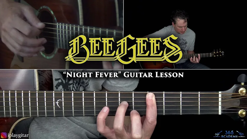 Bee Gees - Night Fever guitar lesson