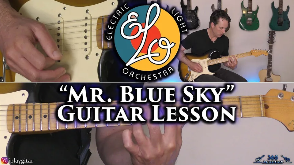 Electric Light Orchestra - Mr. Blue Sky guitar lesson