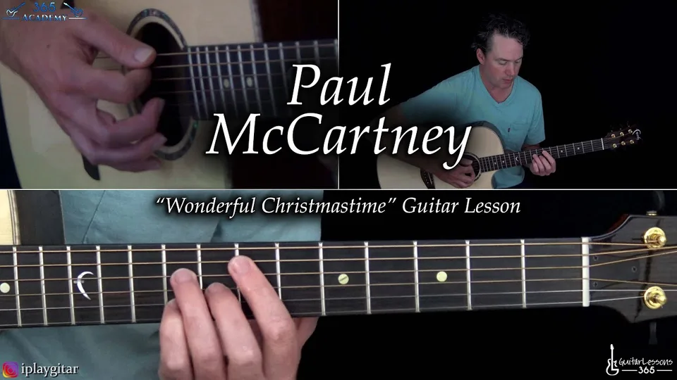 Paul McCartney - Wonderful Christmastime guitar lesson