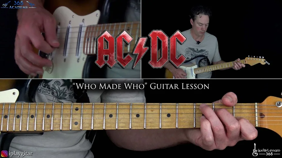 AC/DC - Who Made Who guitar lesson