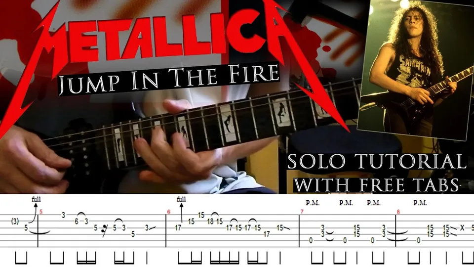 Metallica - JUMP IN THE FIRE guitar tab